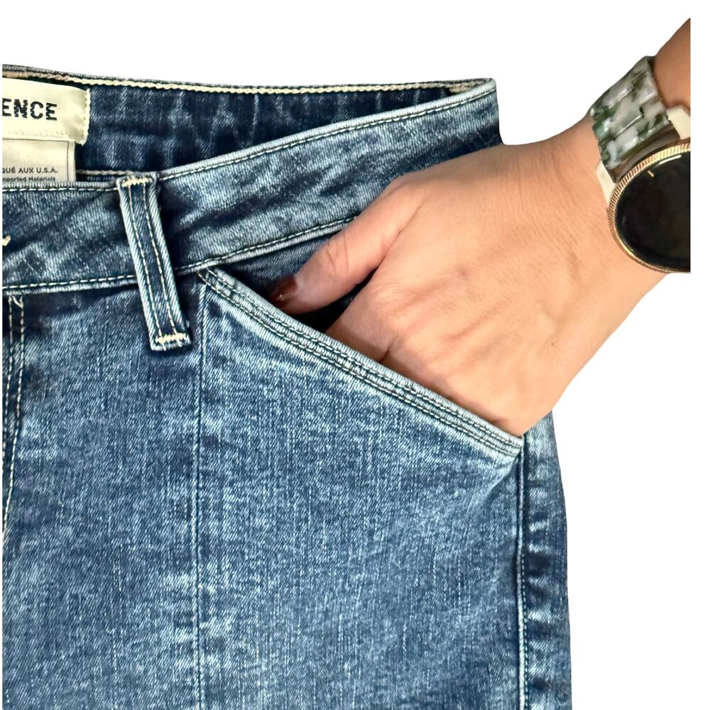 L'Agence Patton Medium Wash Mid Rise Skinny Cargo Denim Jeans size 26 Utility - Picture 11 of 13